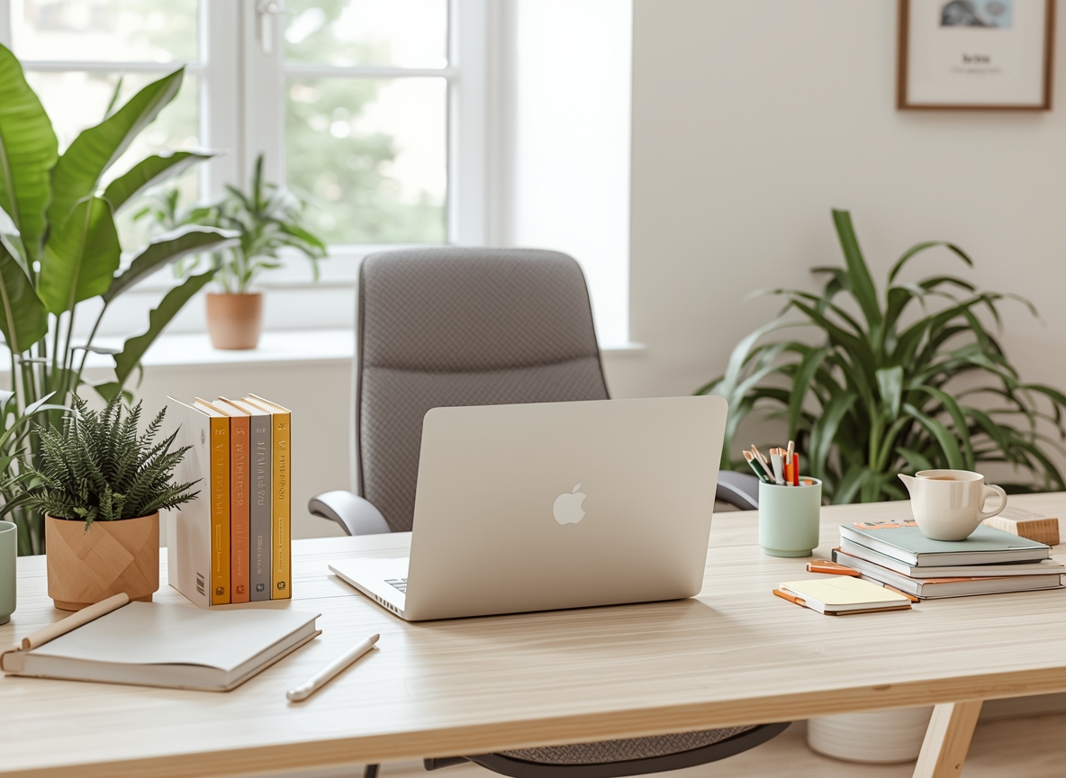 Elegant workspace organization setup